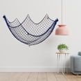 thumbnail image 7 of Pebbuoy 2Pcs Decorative Fishing Nets Hanging Ornaments Extra-Large DIY Ocean-inspired Craft Wall Art Hanging Fishnet Decor, 7 of 7