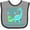 Heather and Black, variant on Inktastic I Love My Auntie-saurus Cute Brontosaurus Family Boys or Girls Baby Bib