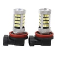 thumbnail image 2 of 2 Pieces LED Fog Driving Bulbs Car Daytime Running Lamp Headlight Black 6000K, 2 of 7