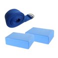 thumbnail image 3 of LOLIPPYY Lightweight Eva Yoga Bricks and Stretch Belt Set for Improved Posture and Support, 3 of 8