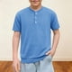 thumbnail image 2 of Camisa de Manga Corta para Niños Niño de Cumpleaños Color Sólido Cuello Redondo Casual Top de Verano Suave, 2 of 7