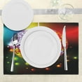 thumbnail image 3 of Ambesonne Popstar Party Place Mats Set of 4, Vivid Disco Ball, Standard Size, Multicolor, 3 of 6