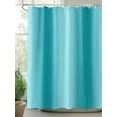 thumbnail image 2 of Fsddascl Turquoise Ombre Shower Curtain Set - Small 36" x 72" Washable Bathtub Curtain with 12 Hooks, Modern Abstract Art Waterproof Fabric Stall Shower Curtains for Bathroom/Bathtub Décor, 2 of 6