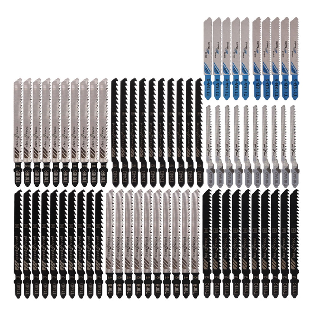 lanema 70pcs Assorted Jigsaws Blading Set Carbon Steel for Woodworking Aluminum Cutting