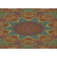 thumbnail image 1 of Ahgly Company Machine Washable Indoor Rectangle Transitional Brown Red Area Rugs, 2' x 3', 1 of 7