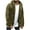 Army Green, variant on Jakets for Men Men Winter Long Sleeve Fleece Warm Hooded Loose Plus Size Coat