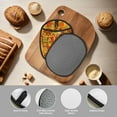 thumbnail image 4 of Pofeuu Thanksgiving Day Print Silicone Pot Mat Mitten With Hanging Loop Heat Resistant Oven Mitts Non-Slip Bbq Baking Smoking Potholders, 4 of 7