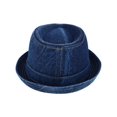 thumbnail image 2 of Epoch Hats Company  Washed Denim Cotton Fedora Hat (Men), 2 of 6