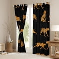 thumbnail image 3 of Castle Fairy Leopard Animal Black Out Curtains,Cheetah Curtains Pack of 2 (42x63 Each), 3 of 6