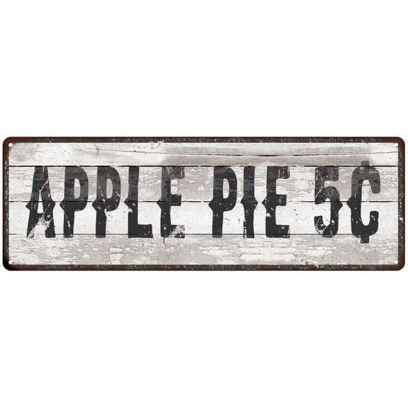 APPLE PIE 5Â¢ Ship Lap Look Country Chic 6x18 Metal Sign Wall Decor 206180044128