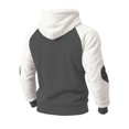 thumbnail image 5 of Tanghaowl Kids Hoodies Child Boys Girls Christmas Long Sleeve Patchwork Hooded Pullover Tops Keep Warm Sweatshirts Clothes Grey 13-14 Years, 5 of 7