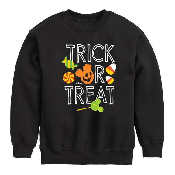 Mickey & Friends - Trick or Treat Candy Art - Toddler And Youth Crewneck Fleece Sweatshirt