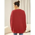 thumbnail image 5 of Women's Cardigan 2023 Open Front Oversized Button Lightweight Sweaters V Neck Loose Cardigans Knit Outwear, 5 of 14