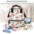 thumbnail image 5 of Fuzoiu Lilies Flowers Print Diaper Bag Backpack,Baby Essentials Travel Tote,Multi function Waterproof Diaper Bag, Travel Essentials Baby Bag - Unisex, 5 of 6