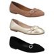 thumbnail image 2 of Tripack Zapatillas Flats Mujer Cosmo Paris By Beser negro 24, 2 of 4