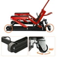 thumbnail image 6 of Hydraulic Motorcycle Lift Jack, 1500 LBS Capacity, ATV Scissor Lift Jack Portable Motorcycle Lift Table with 4 Casters, Hydraulic Foot-Operated Hoist Stand for Motorcycle ATV UTV Powersports, 6 of 8
