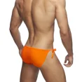 thumbnail image 4 of Sexy Mini Bikini Men Low Rise Thong Swimwear Solid String Swimsuit Underwear Side Tie Swim Brief Man Surf Bathing Suit Beachwear Rose Red L, 4 of 6