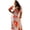 Orange, variant on Plus Size Vibrant Floral Faux Wrap Maxi Dress