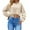 Beige, variant on Yigetop Long Sleeve Crop Tops for Women, Womens Winter Clothes Fashion Round Neck Solid Color Long Sleeve Tops for Women Crop Lightweight Work Shirts Oversized Crop Tops for Women Beige L