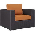thumbnail image 2 of Modway Convene Outdoor Patio Armchair in Espresso Orange, 2 of 4