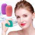 thumbnail image 4 of Qarigey Molde para hacer hielo, masajeador de ojos faciales de silicona, bandeja de cubo, bolas a prueba de salpicaduras, regalos portátiles para el Tratamientos faciales Azul Qarigey CE014069-01, 4 of 6