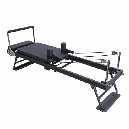 Kitem Pilates Reformer Machine for Home Gym Workout, Spring Style, 3 Gear Adjustable, Roller Design Pilates Board, Foldable Pilates Equipment with High Strength Alloy Springs for Beginners