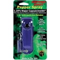 thumbnail image 4 of Pepper Shot 1.2% Mc 1/2 Oz Pepper Spray Leatherette Holster And Quick Release Keychain Blue, 4 of 5