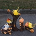 thumbnail image 2 of Juego de 4 piezas de resina para jardín, patio, decoración de aves de alta simulación, adorno animal, 2 of 12