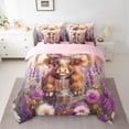 thumbnail image 2 of Manfei Highland Cow Twin Bedding Sets 7pcs for Kids, Colorful Daisy Floral Bedding Comforter Set, Rustic Farmhouse Sheet Sets, Breathable Home Decor, 2 of 8
