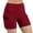 Red(NEW&HOT), variant on ZHYou No Boundarie Yoga Shorts for Women Slim Fit High Waist Tummy Control Casual Soft Workout Biker Shorts with Pockets Brown Size S