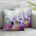 thumbnail image 3 of Chilfamy Purple Flower Blue Hydrangea Pillow Covers-Chinoiserie Summer Cottagecore Floral Aesthetic Decorative Couch Pillow Covers for Living Room, Pillowcases 18x18in, 3 of 5
