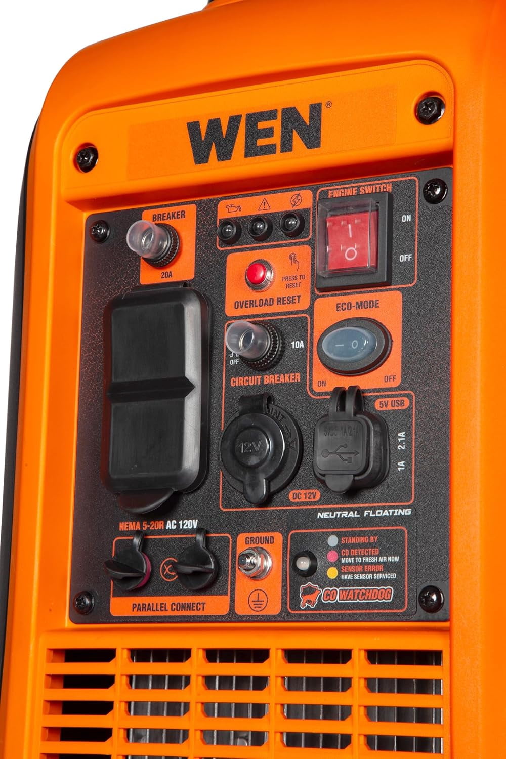 WEN 2800-Watt Inverter Generator, Quiet, Portable, and Lightweight with Fuel Shut Off and CO Watchdog (56280iX)