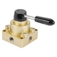 thumbnail image 4 of HV-03 G3/8 3 Positions 4 Ways Pneumatic Air Flow Control Rotary Hand Lever Valve, 4 of 11