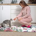 thumbnail image 3 of Pioneer Flower Floral Print Pattern Kitchen Rugs Sets Of 2,Anti Fatigue Kitchen Mat Rugs Non Slip Washable,Decorative Kitchen Floor Mats for Kitchen,Sink,Laundry,17"x30"+17"x47", 3 of 7