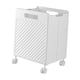 thumbnail image 4 of Cesta de almacenamiento plegable para la colada, contenedor de almacenamiento con ruedas, cesto para la colada fácil de llevar, cesta para ropa sucia Blanco, 4 of 8