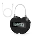 thumbnail image 3 of Smart Time Lock LCD Display Time Lock Multifunction Travel Electronic Timer, Waterproof USB Rechargeable Temporary Timer Padlock, 3 of 5