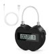 thumbnail image 3 of Smart Time Lock LCD Display Time Lock Multifunction Travel Electronic , Waterproof USB Rechargeable Temporary Padlock, 3 of 5
