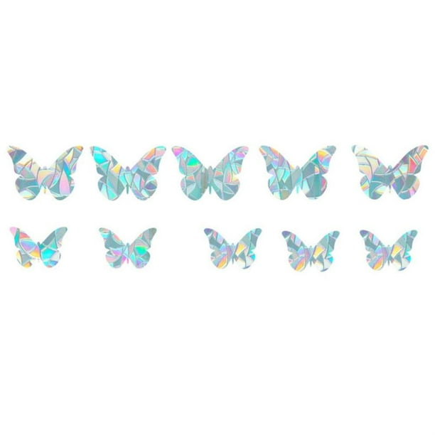 Adhesivo de Pared Toystoory Espejo Sin Pegamento Decoración Estática Prisma de Arcoíris DIY 3D
