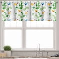 thumbnail image 3 of Ambesonne Flower Valance & Curtain, Ladybugs on Chamomiles, 55"x36", White Green, 3 of 6