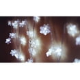 thumbnail image 3 of luz de cadena de cortina de ventana,Cortina de ventana Snowfalke Plug in,Luz de hadas de guirnalda de vacaciones de luz de cadena de 100 LED,decoraciones de Iluminación blanca, 3 of 7