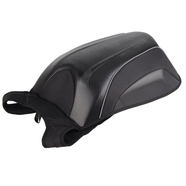 Sac de Rangement pour Vélo, Sac à Dos de Cyclisme avec Sangle Ajustable, Fermeture Éclair Électroplaquée et Bande Réfléchissante pour Camping et Randonnée en Plein Air, Style Fibre de Carbone Rouge, Style Fibre de Carbone Vert, Noir