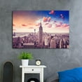thumbnail image 2 of New York City Wall Art NYC Manhattan Skyline Picture Empire State Scene Wrapped Canvas Art For Bedroom Livingroom Decoration Print Ready to Hang, 2 of 6
