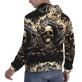 thumbnail image 6 of Daiia Gold Rose Skull for Men's Fashion Hoodies & Sweatshirts with Kangaroo Pocket Hooded Sweatshirt Breathable & Moisture Wicking-X-Large, 6 of 7