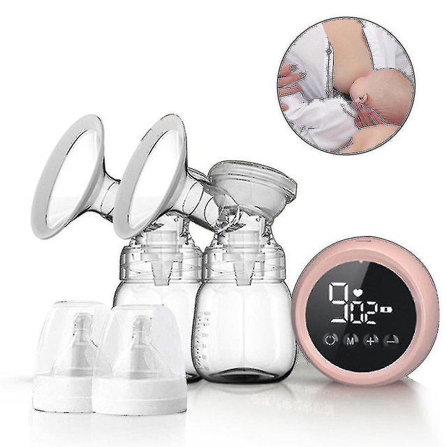 Extractor de leche eléctrico doble para amamantar, perilla continua sin dolor, pantalla Led de alta definición, fuerte potencia de succión, recargable, sin Bpa kaili Sencillez