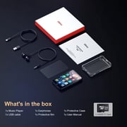 80GB MP3 Player with Bluetooth and WiFi, 4 Touchscreen MP3 MP4 Player with Deezer, Audible, Android Music Player with Speaker, FM Radio, Sound Recorder, up to 512GB