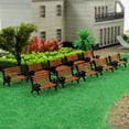 thumbnail image 4 of Lefu Modèle de Train HO TT Échelle 1:87 Banc Chaise Causeuse Aménagement de Rue Parc 10 Pcs, 4 of 9