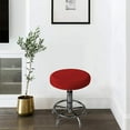thumbnail image 6 of Round Chair Seat Slipcover Bar Stool Stretch Cushion Covers Protector 2PCS, 6 of 7