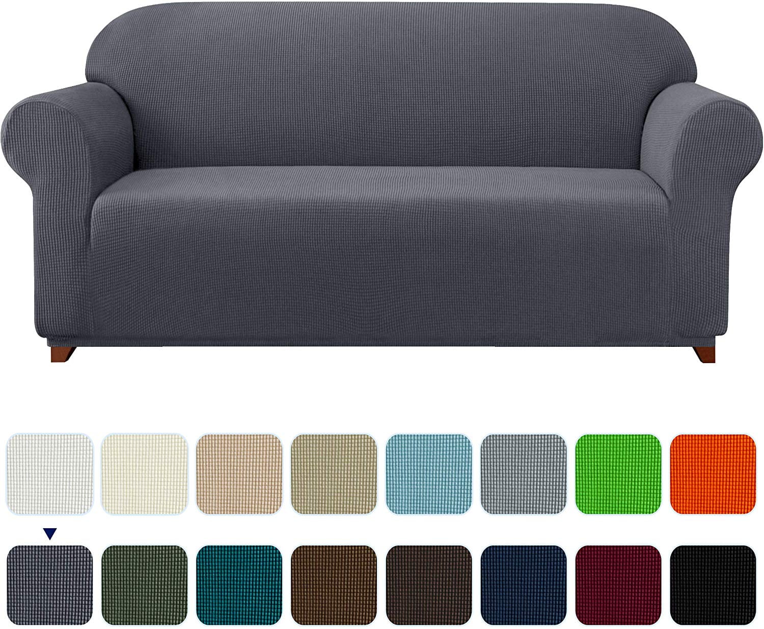 Sage Green Chezmoi Collection Soft Heavyweight MicroSuede Slipcover Loveseat 