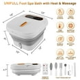 thumbnail image 3 of Collapsible Foot Spa Bath with Heat and Massage Rollers, Touch Screen, Bubble, Foot Pedicure Kit, Temperature Control, 3 of 15