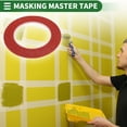 thumbnail image 2 of Unique Bargains Painters Tape Easy Removal 5500x0.3x0.01cm/60.15 Yards x 0.12 Inches x 140um Masking Master Tape Red, 2 of 6